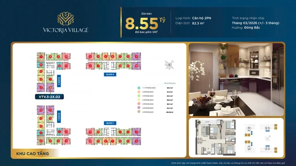 Hot deal dự án victoria village - căn góc 3pn siêu đẹp - lh 0931178291