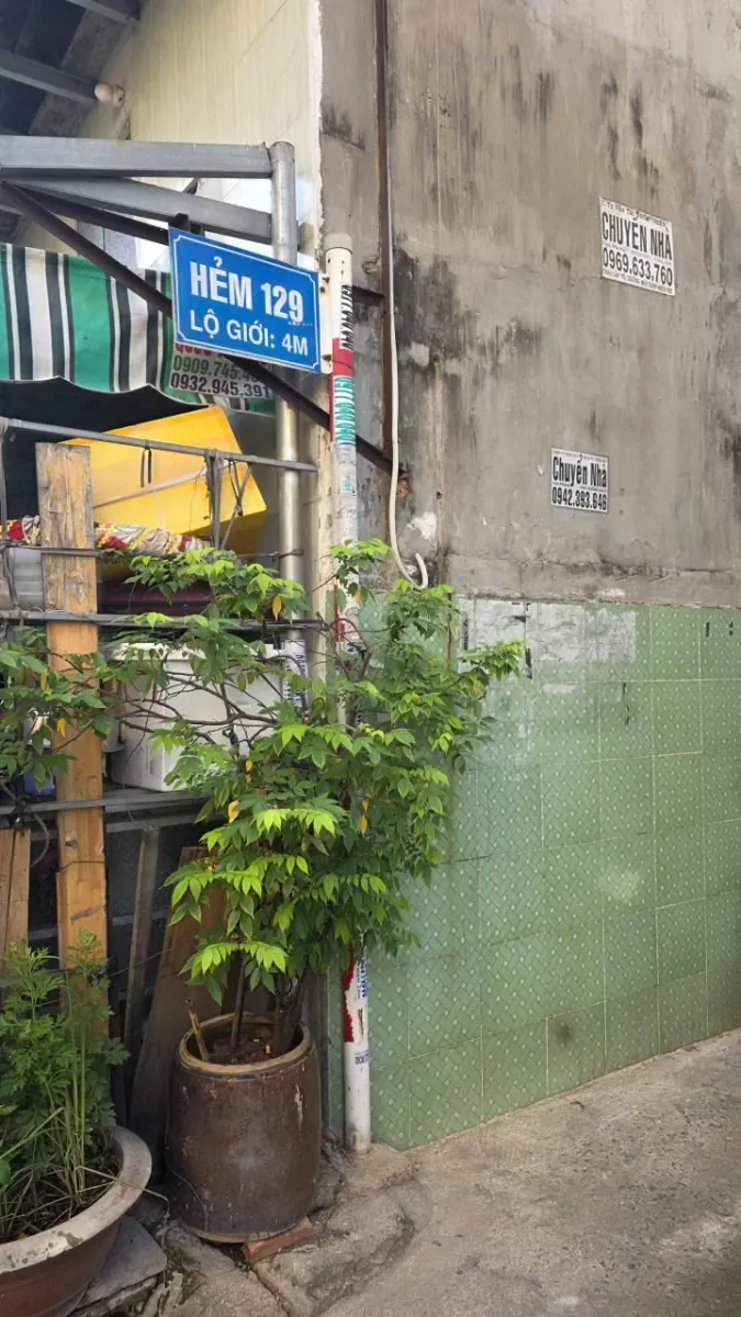 Cho thuê nhà nguyên căn ngay tại 129/1 lê thiệt, p. phú thọ hòa, q. tân phú, tp.