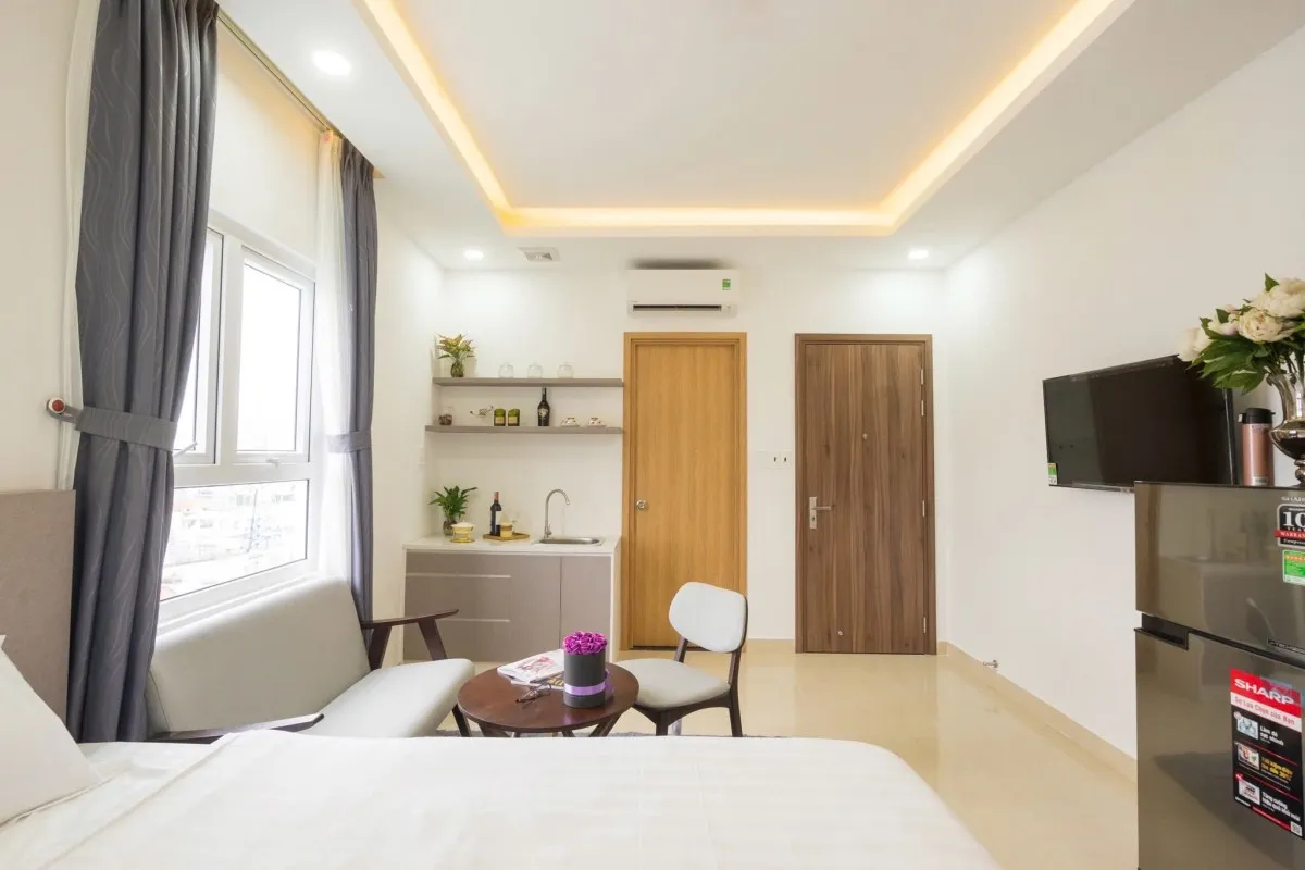 Cho thuê căn hộ Phú Tài Residence Quy Nhơn giá 7tr/tháng full nội thất