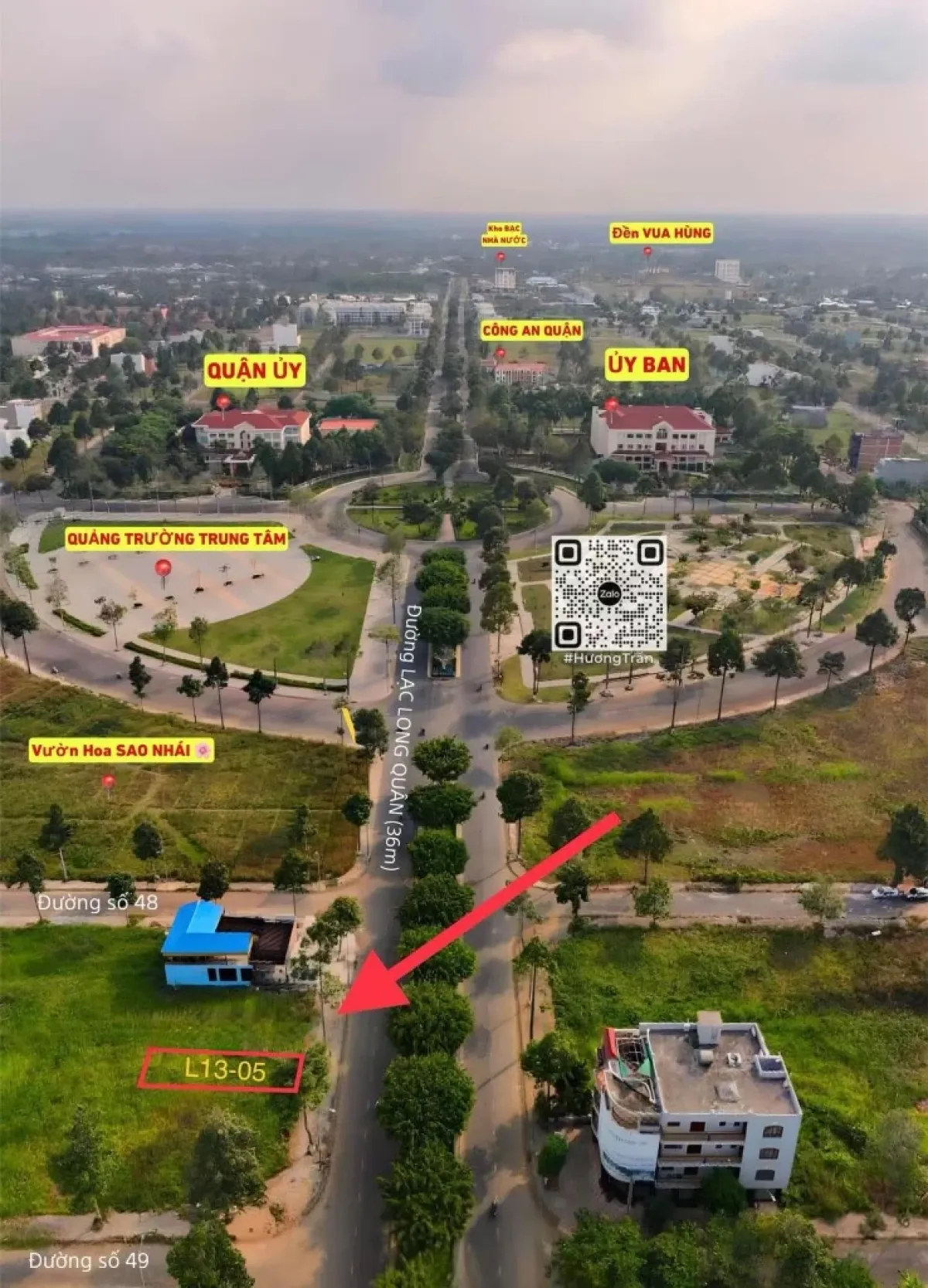 Bán đất mặt tiền Lạc Long Quân, khu Stella, gần vườn hoa Sao Nhái, chỉ 5.8 tỷ – duy nhất 1 nền